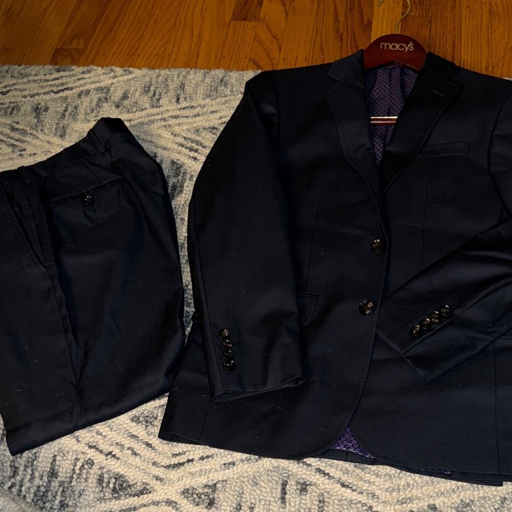 TED BAKER Dark Navy Blazer and Pants Set